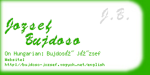 jozsef bujdoso business card